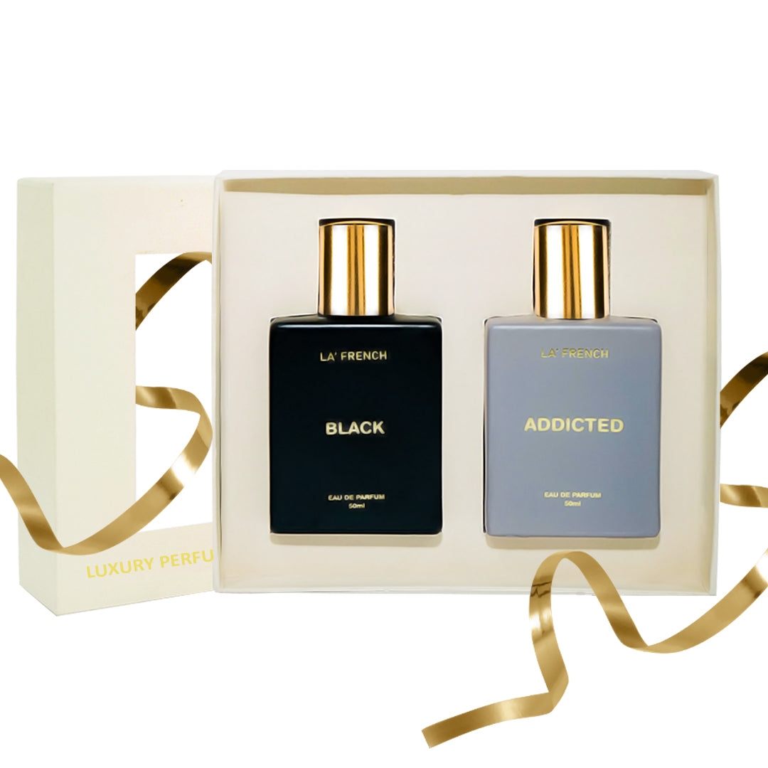 Black & Addicted Premium Unisex Perfume Gift Set Combo 50ml X 2 Pcs