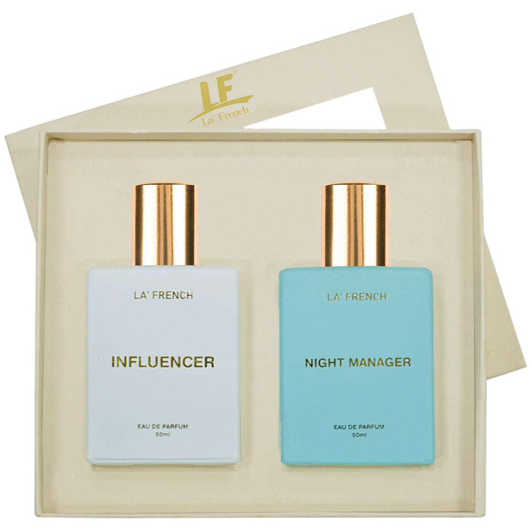 Influencer & Night Manager Luxury Unisex Perfume Gift Set 50ml X 2 Pcs