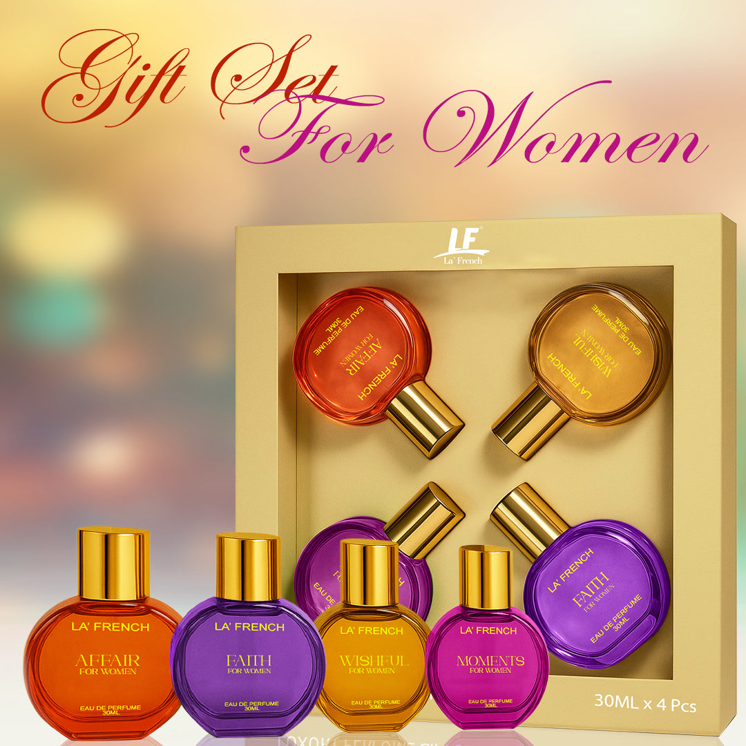 Perfume Gift Set for Women 4x30ml - Moments | Faith | Affair | Wishful