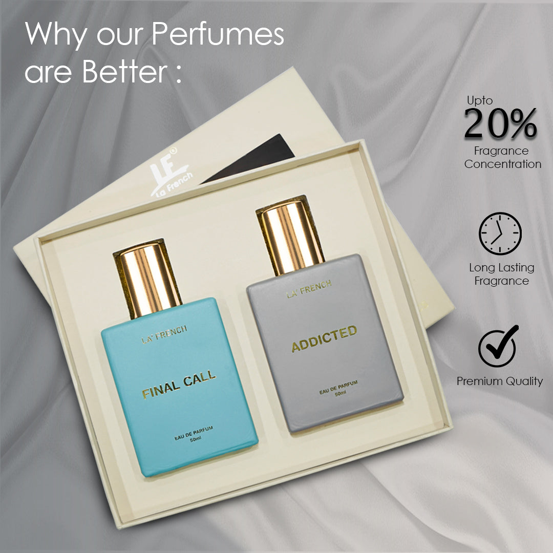 Final Call & Addicted Unisex Luxury Perfume Gift Set 50ml X 2 Pcs