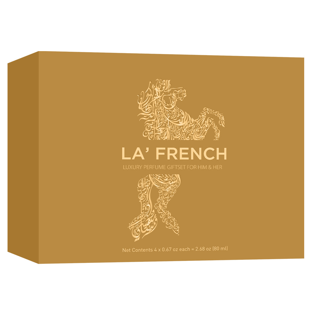 LF Oudh Perfume Gift Set 4x20ml - Adventure Oud | Romance Oud | Al Hisan | Oud Woody