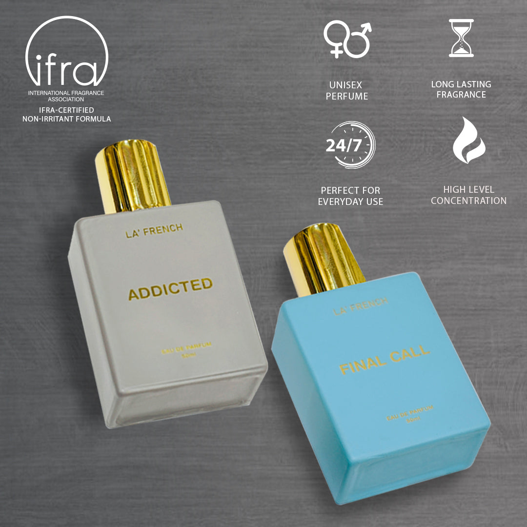 Final Call & Addicted Unisex Luxury Perfume Gift Set 50ml X 2 Pcs
