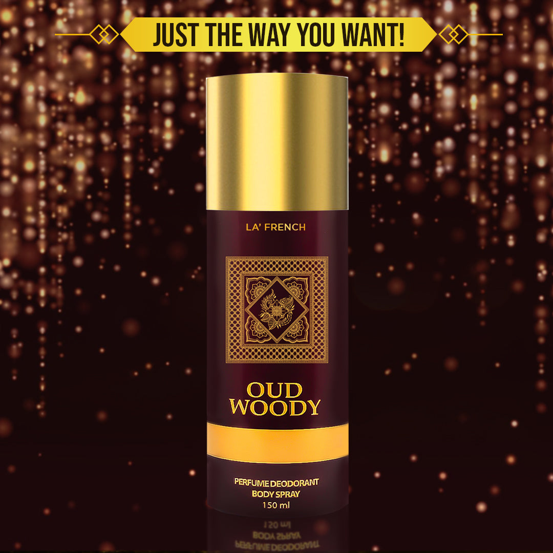 Oud Woody Combo Deodorant Perfume - 150 ml (Pack of 2)