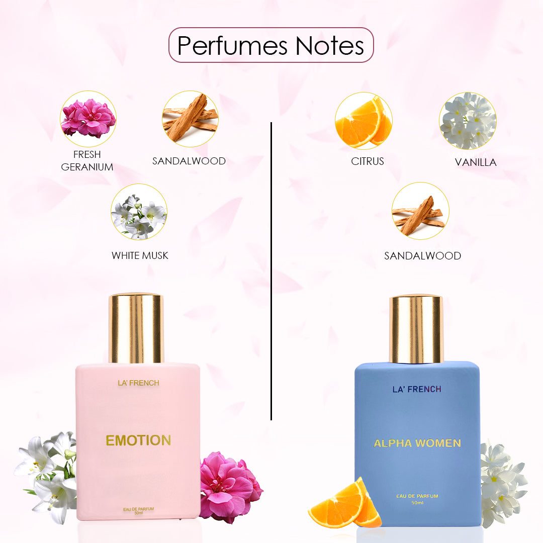 Alpha Women & Emotion Women Perfume Gift Set 50ml X 2 Pcs