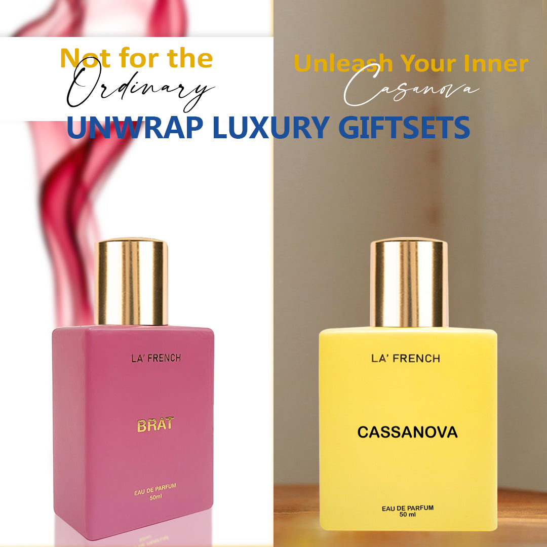 Brat & Cassanova Premium Unisex Perfume Gift Set Combo 50ml X 2 Pcs