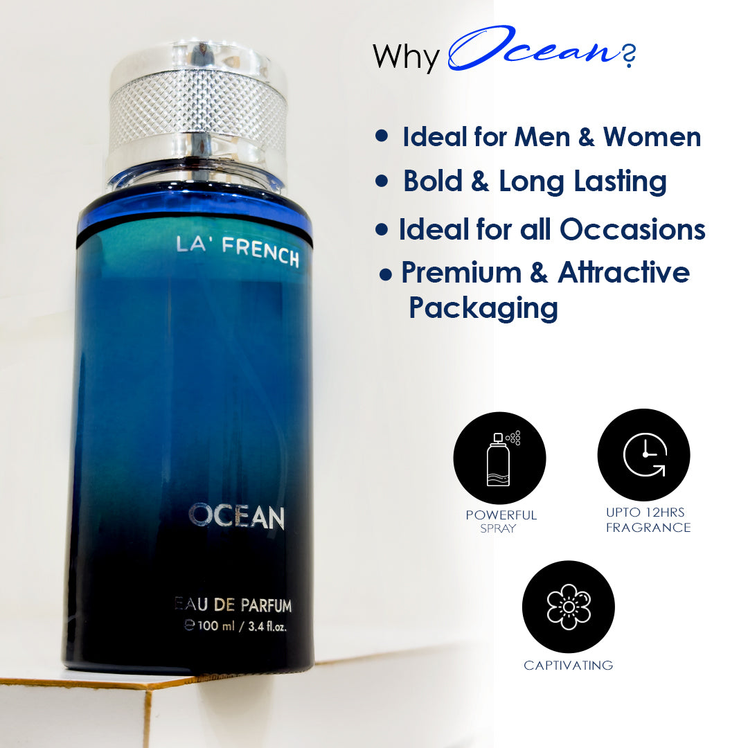 Ocean Eau De Parfum for Men and Women - 100ml