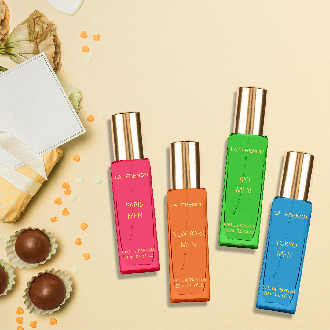 LF City of Dream Luxury Perfume Gift For Men Set 4x20ml - Tokyo | Rio | New York | Paris