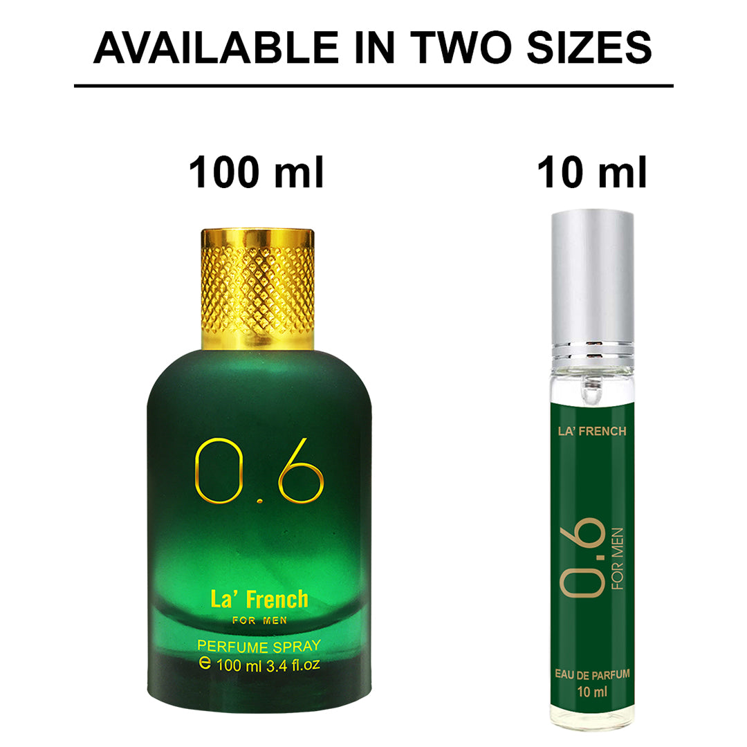 0.6 Perfume for men 10ml | Long Lasting Floral Fragrance (Pack of 1)