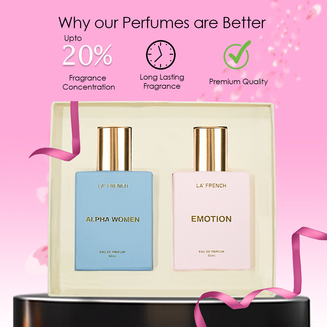 Alpha Women & Emotion Women Perfume Gift Set 50ml X 2 Pcs