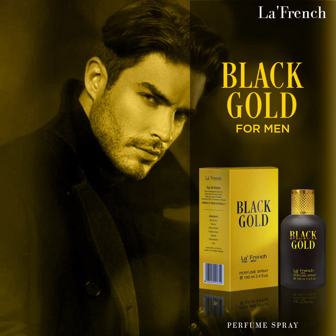 Black Gold Perfume for Men - 100ml