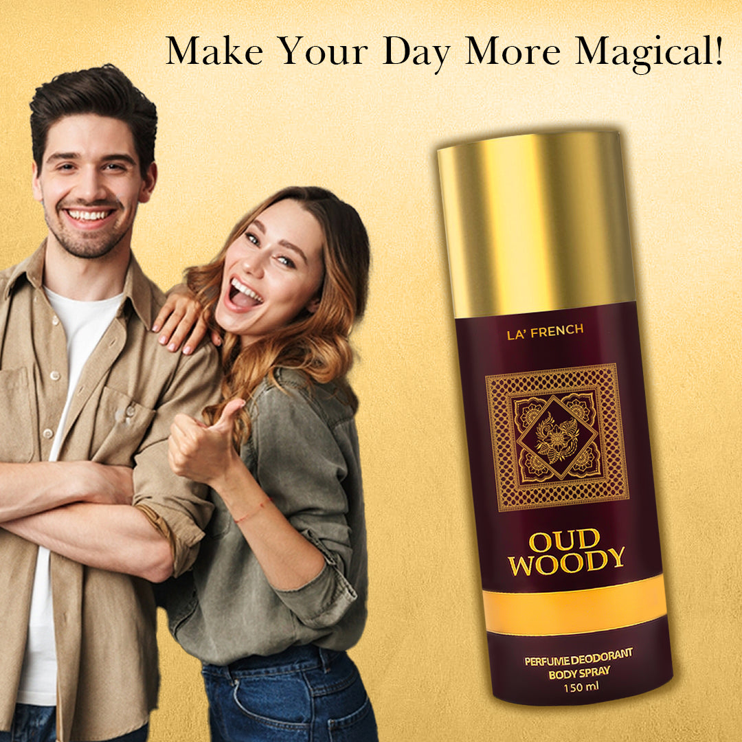 Oud Woody Combo Deodorant Perfume - 150 ml (Pack of 2)