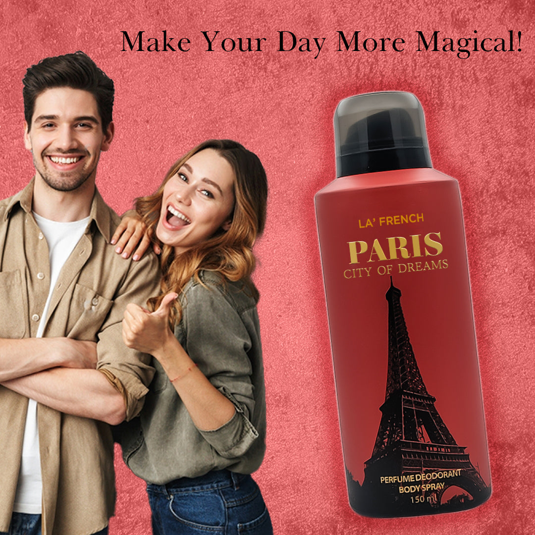 Paris Combo Deodorant Perfume - 150 ml (Pack of 2)