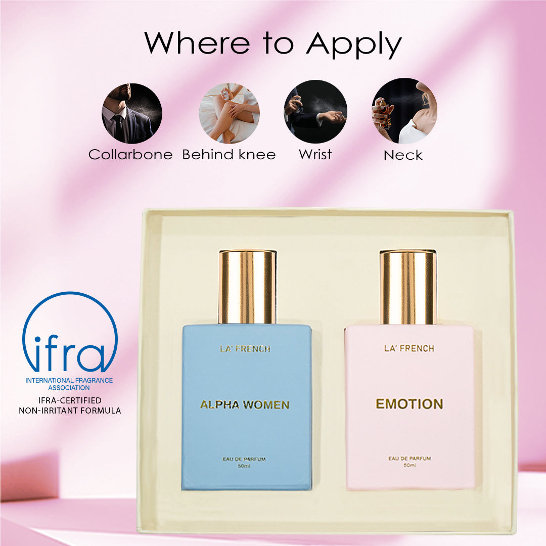 Alpha Women & Emotion Women Perfume Gift Set 50ml X 2 Pcs