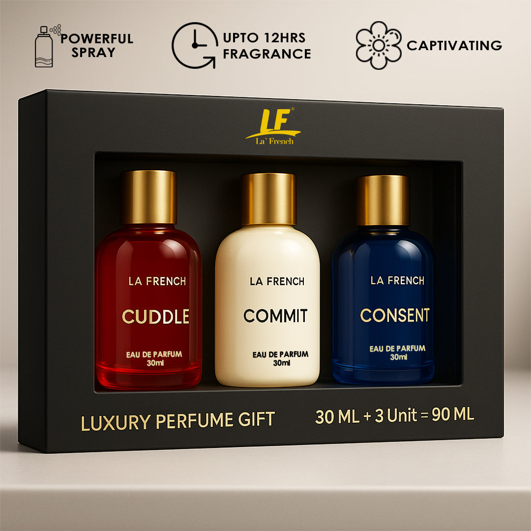 Perfume Gift Set for Women 3x30ml - Cuddle | Commit | Consent