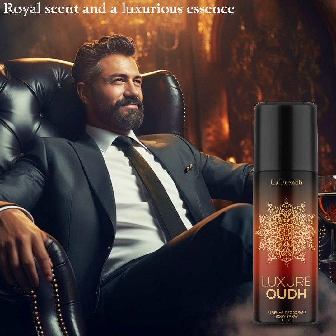 Luxure Oudh Unisex Deodorant - 150ml (Pack of 3)