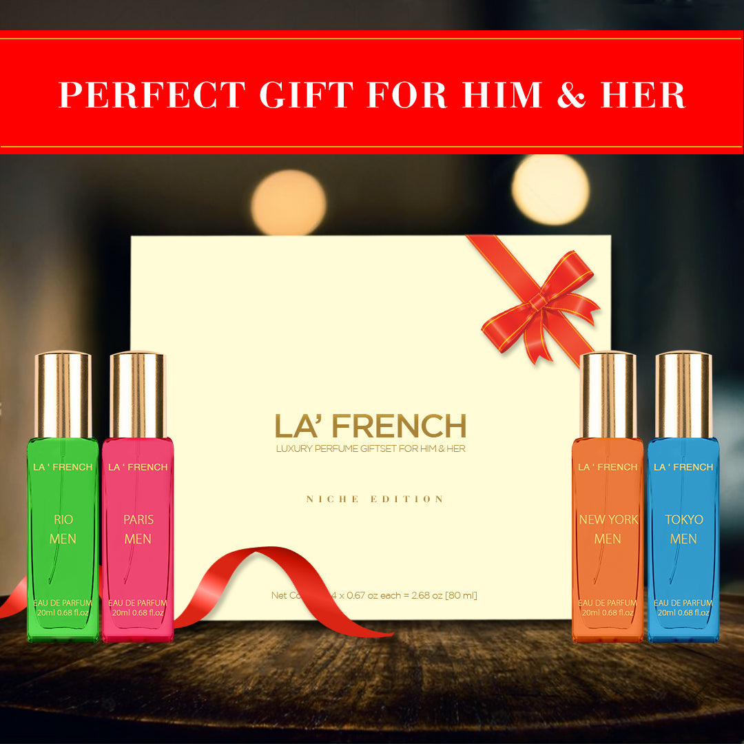 LF City of Dream Luxury Perfume Gift For Men Set 4x20ml - Tokyo | Rio | New York | Paris