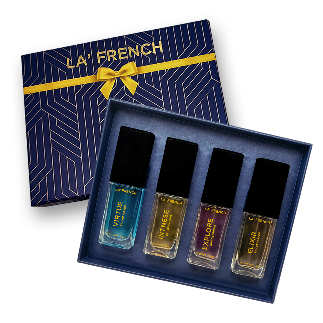 LF Perfume Gift Set for Men & Women 4x15ml - Elixir | Explore | Intense | Virtue