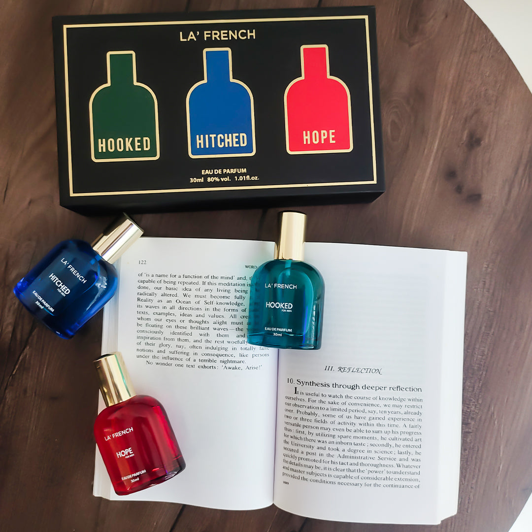 Perfume Gift Set for Men 3x30ml - Hitched | Hooked | Hope