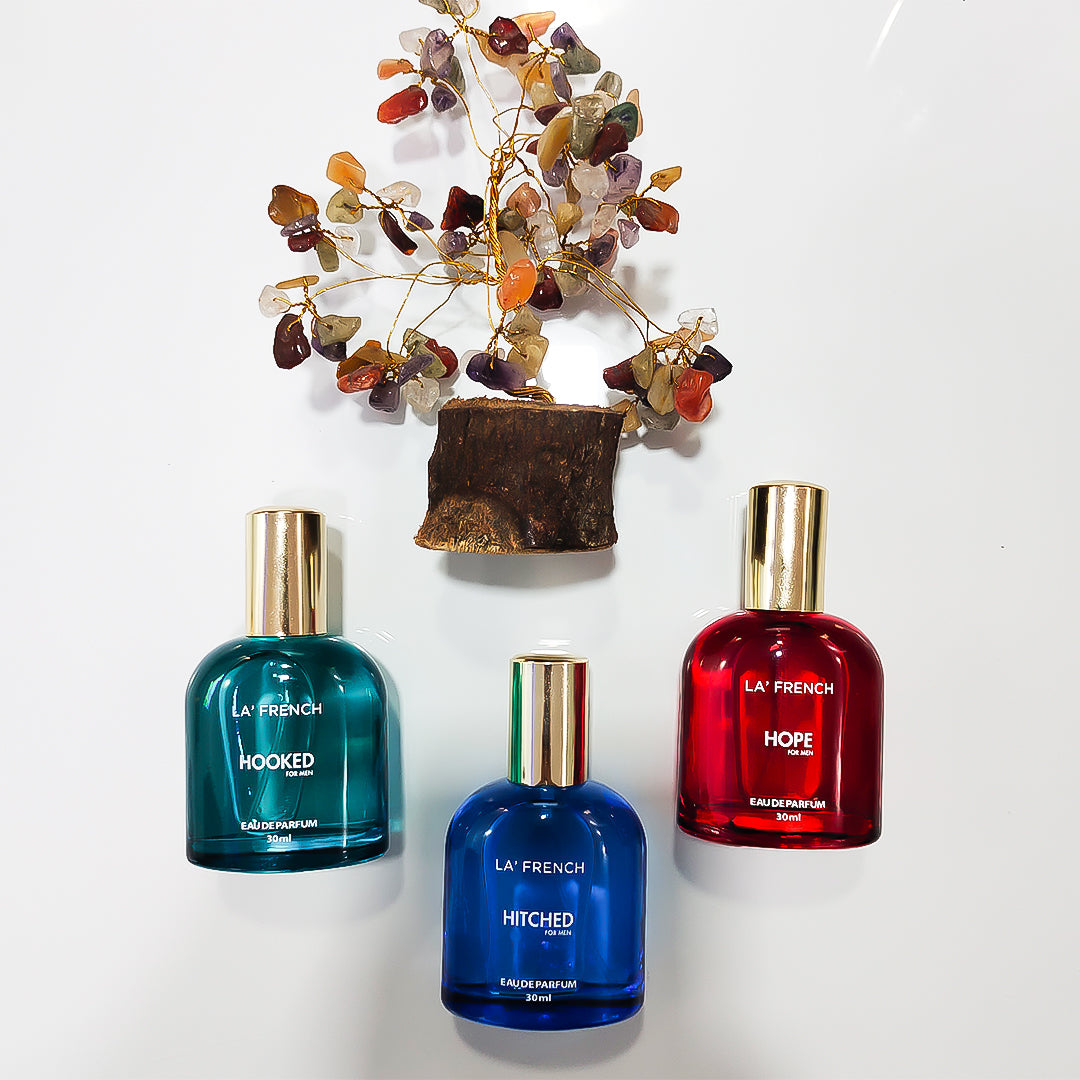Perfume Gift Set for Men 3x30ml - Hitched | Hooked | Hope