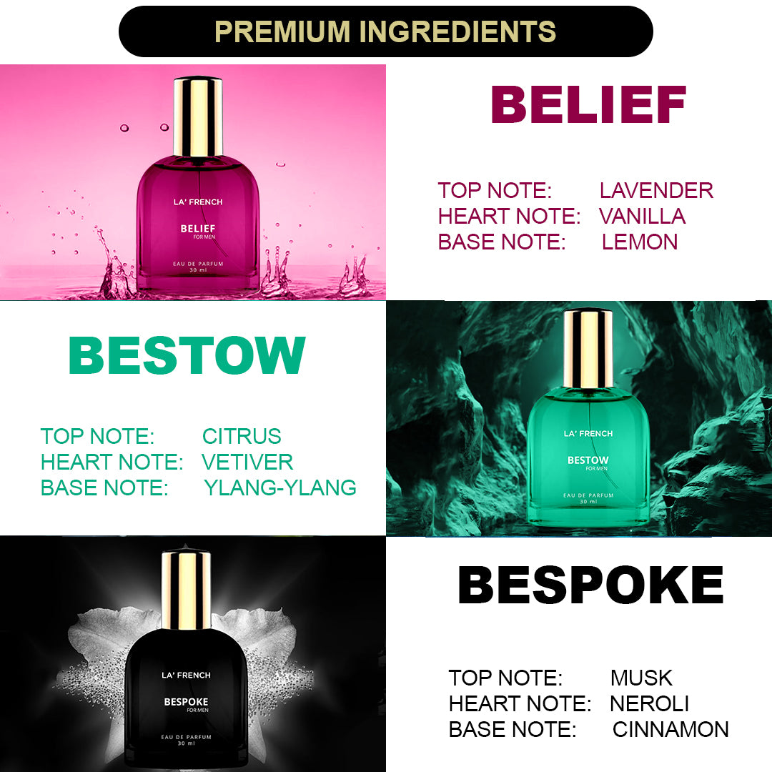 LF Perfume Gift Set for Men 3x30ml - Belief | Bestow | Bespoke