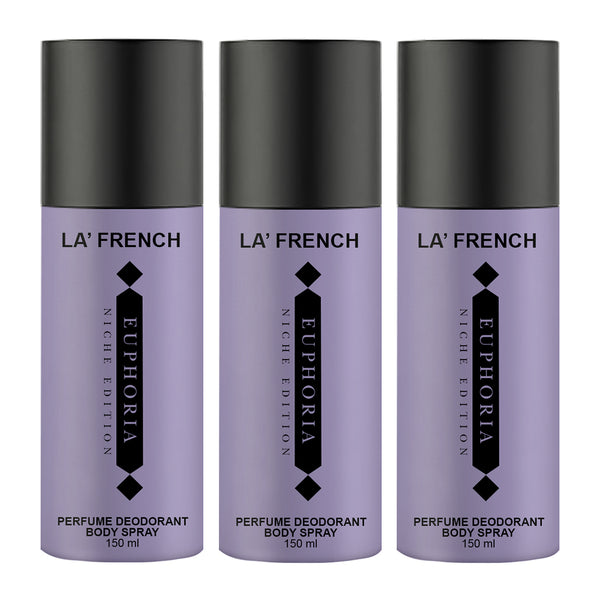 Euphoria Deodorant Pack – Perfumes for Women Men (Pack of