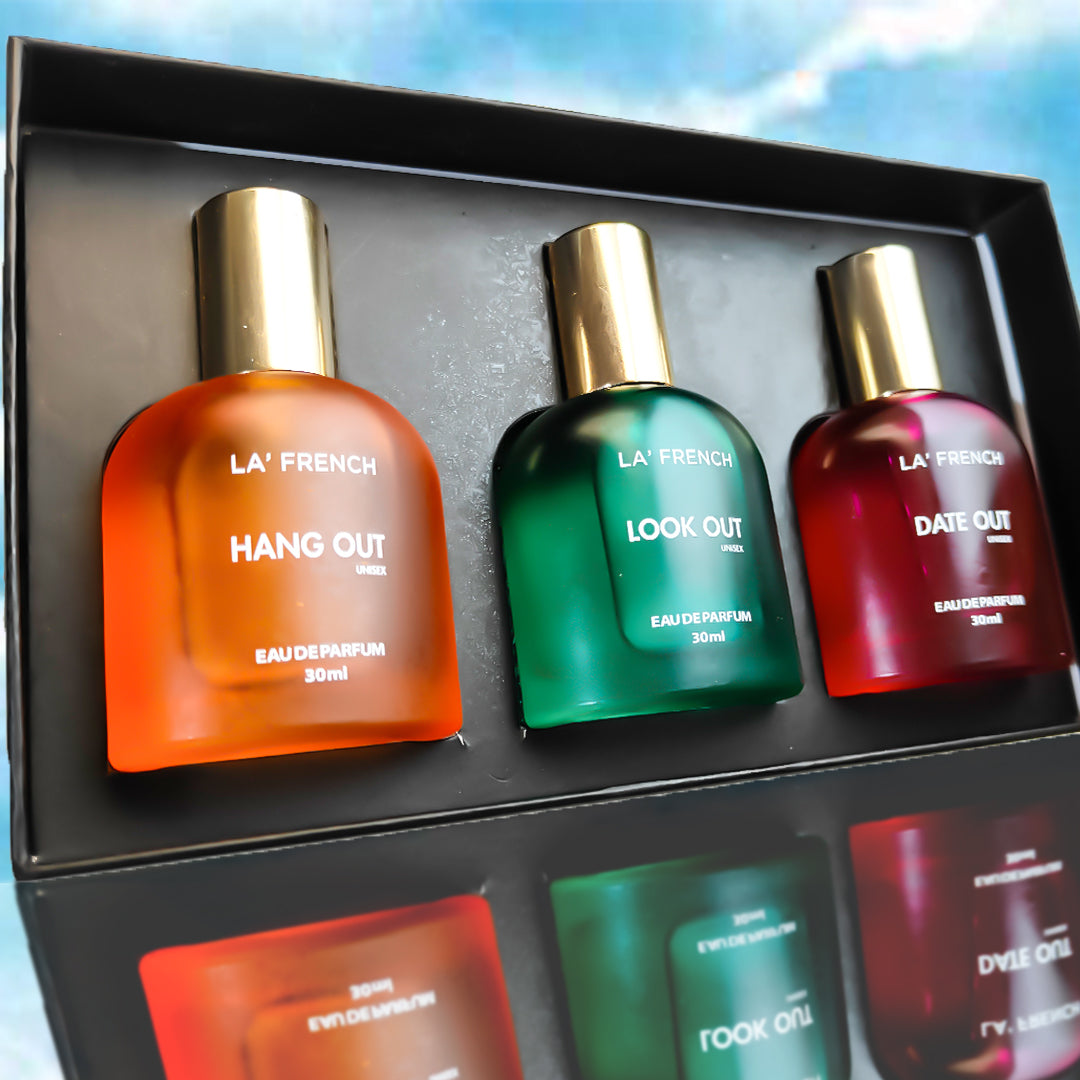 Perfume Gift Set for Men & Women 3x30ml - Hang Out | Look Out | Date Out