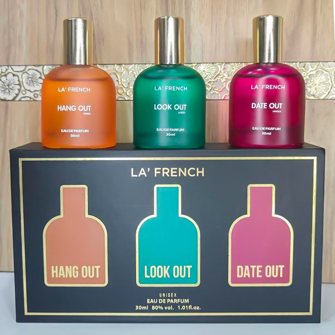 Perfume Gift Set for Men & Women 3x30ml - Hang Out | Look Out | Date Out