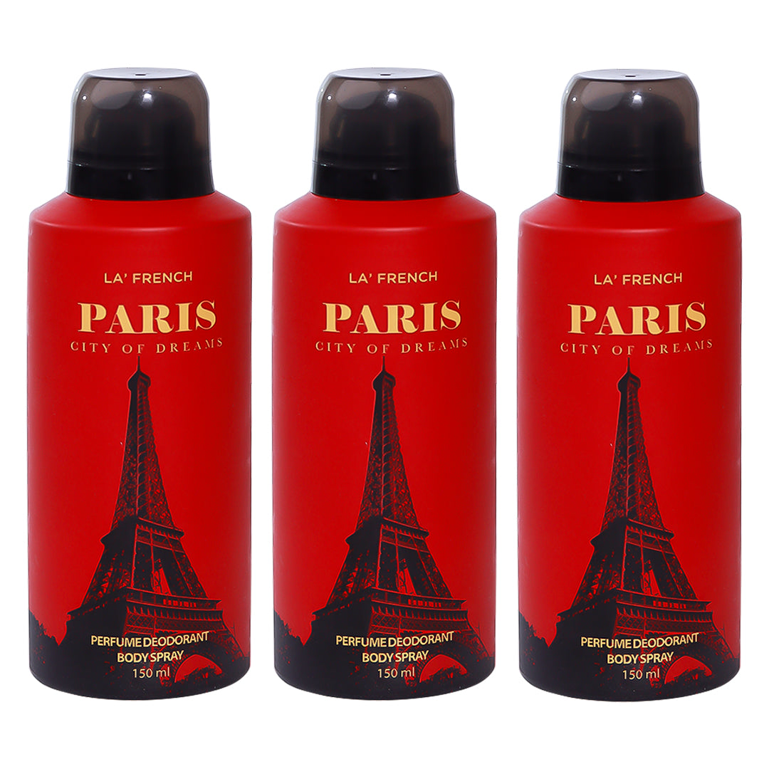Paris Combo Deodorant - 150ml (Pack Of 3)