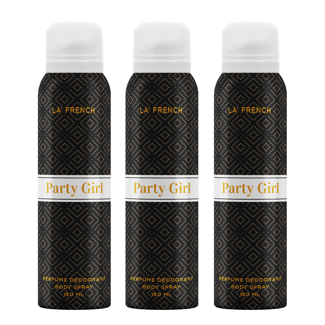 Party Girl Combo Deodorant - 150ml (Pack Of 3)