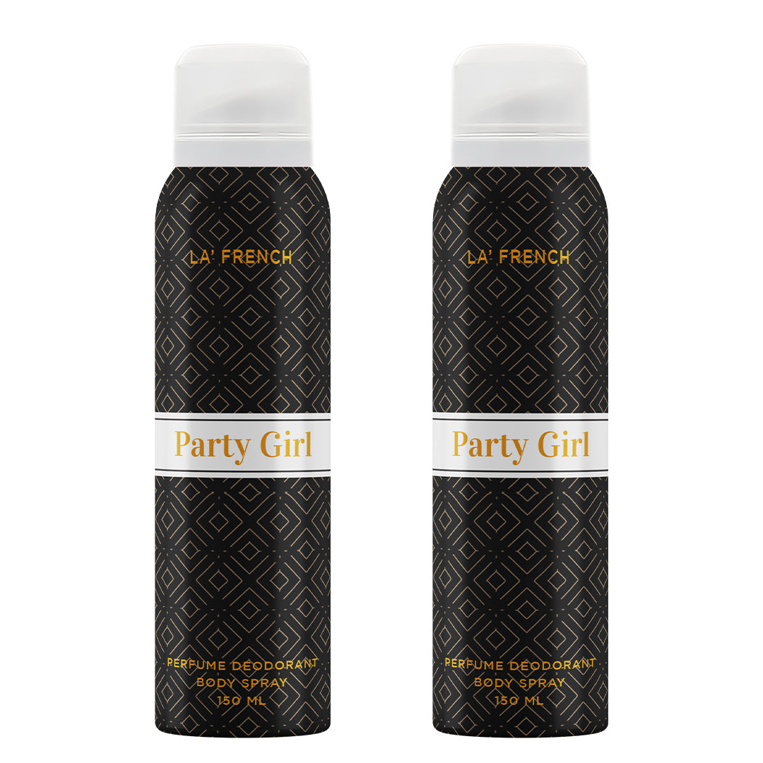 Party Girl Combo Deodorant Perfume - 150 ml (Pack of 2)