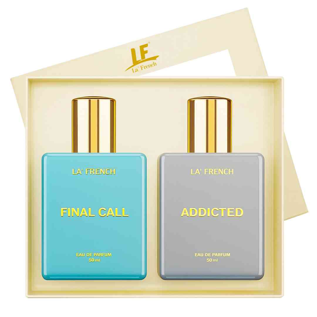 La French Final Call & Addicted Unisex Luxury Perfume Gift Set 50ml X 2 Pcs