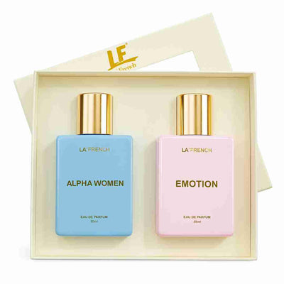 La French Alpha Women & Emotion Women Perfume Gift Set 50ml X 2 Pcs