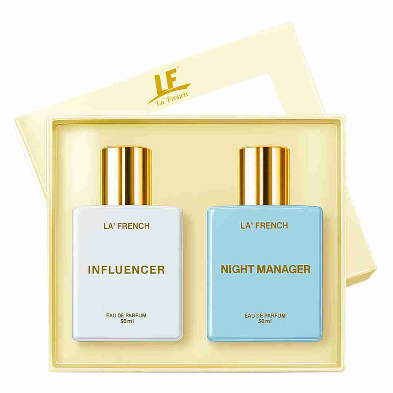 La French Influencer & Night Manager Luxury Unisex Perfume Gift Set 50ml X 2 Pcs