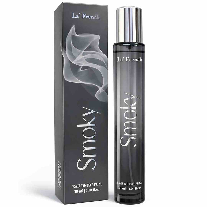 La French Smoky Perfume 30ml | Long Lasting Smoky Woody Spicy Fragrance for Men  Dark & Intense Signature Scent