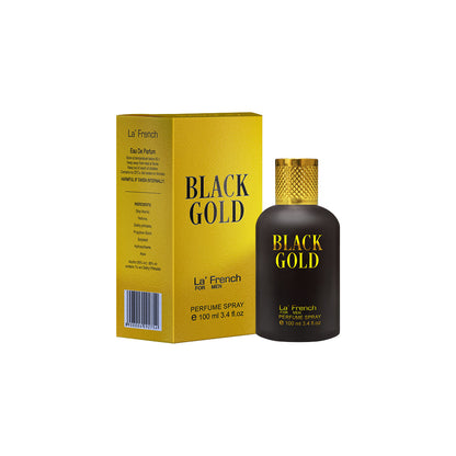 La' French Black Gold Perfume For Men- 100ml