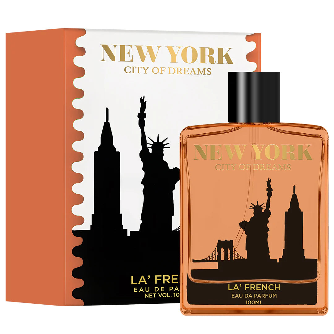 La French New York Eau De Parfum 100ml – Unisex Long Lasting Perfume | Fresh Spicy Aqua Premium Fragrance for Men & Women