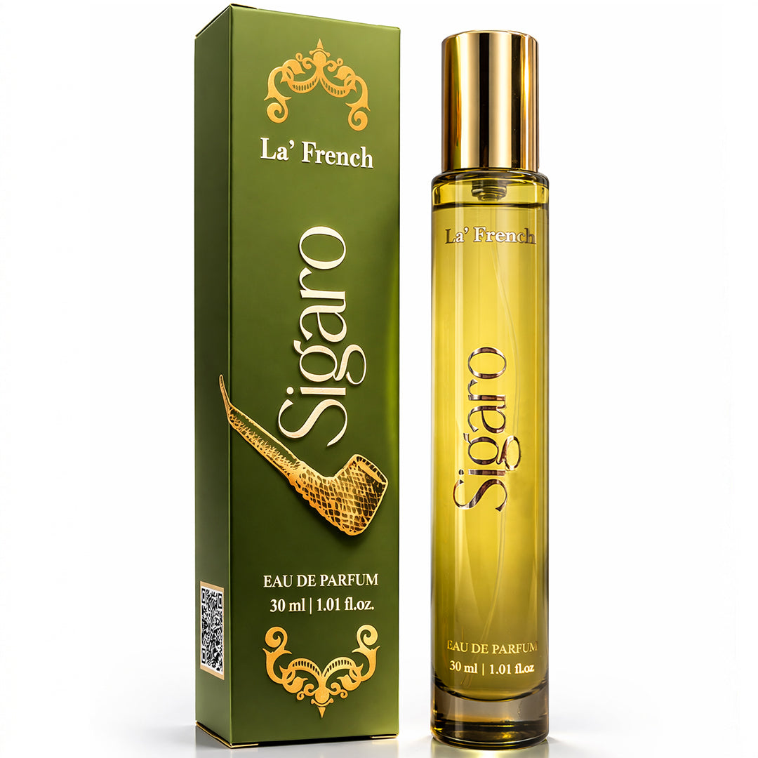 La French Sigaro Perfume 30ml | Long Lasting Tobacco Woody Spicy Fragrance for Men & Women | Premium Unisex Eau De Parfum | Rich & Bold Signature Scent