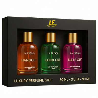 La French Perfume Gift Set for Men & Women 3x30ml - Hang Out | Look Out | Date Out