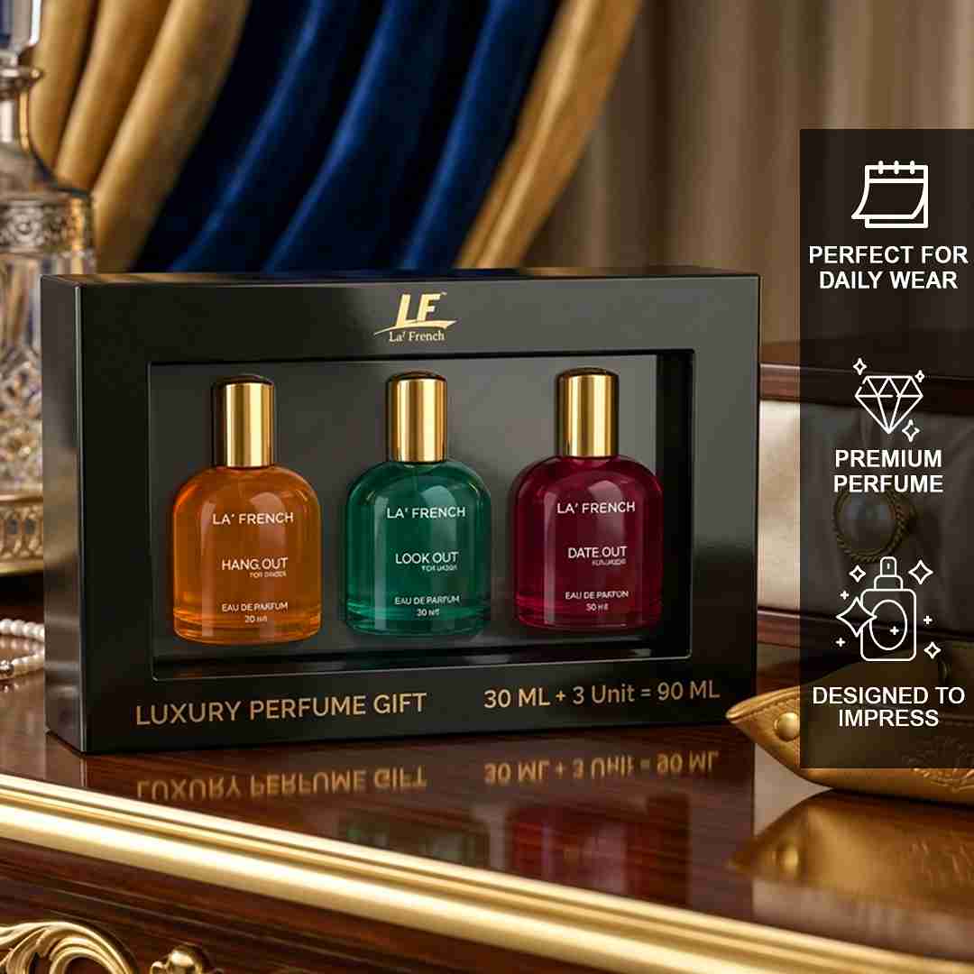 La French Perfume Gift Set for Men & Women 3x30ml - Hang Out | Look Out | Date Out