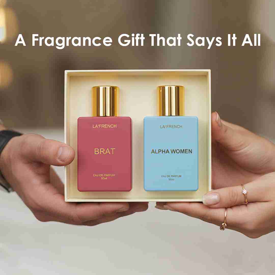 La French Brat & Alpha Women Luxury Unisex Perfume Gift Set 50ml X 2 Pcs