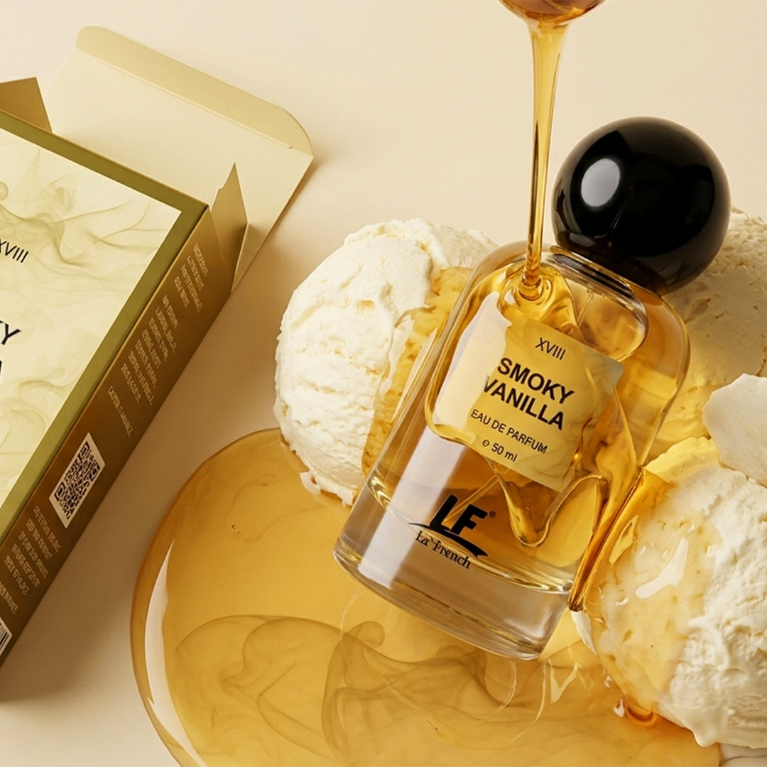 La French Smoky Vanilla Unisex Perfume 50ml | Long Lasting Warm Vanilla & Smoky Fragrance | Premium Eau De Parfum for Men & Women | Rich Sweet Scent