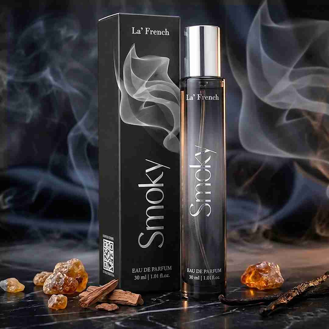 La French Smoky Perfume 30ml | Long Lasting Smoky Woody Spicy Fragrance for Men  Dark & Intense Signature Scent