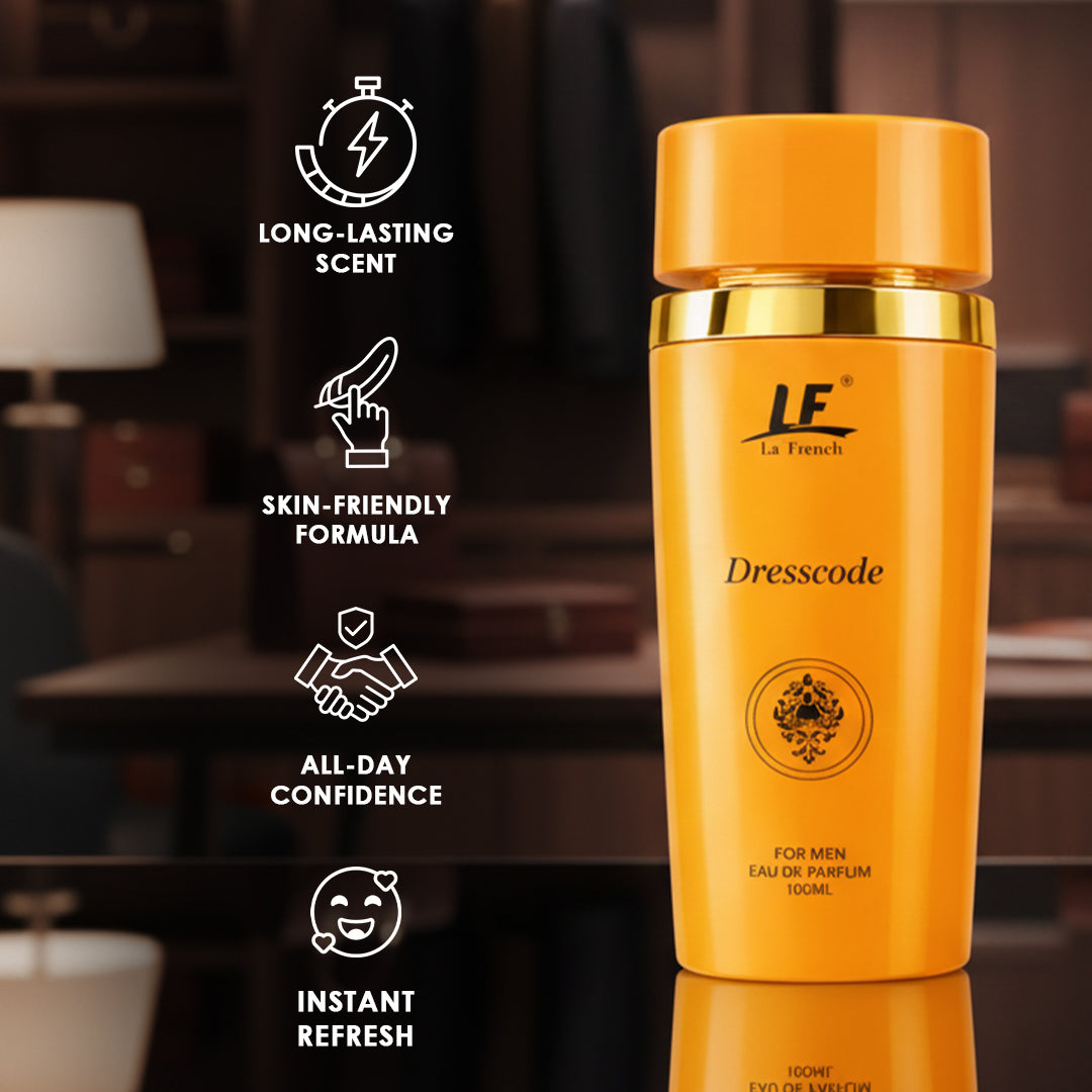 La French Dresscode Perfume for Men 100ml | Premium Long Lasting Perfume for Men | Luxury Strong & Bold Fragrance | Elegant Masculine Scent for Party, Office & Special Occasions
