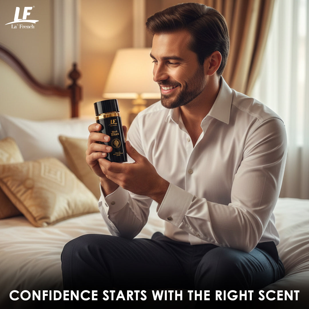 La French Black Blaze Premium Men's Perfume 100ml - Exquisite & Smokey Luxury Perfume - For Men Who Are Confident & Bold