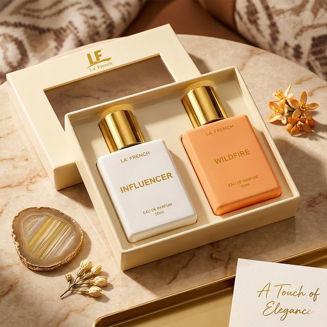 Influencer & Wildfire Perfume Combo for Men & Women 50ml Each | Long Lasting Luxury Eau De Parfum Duo