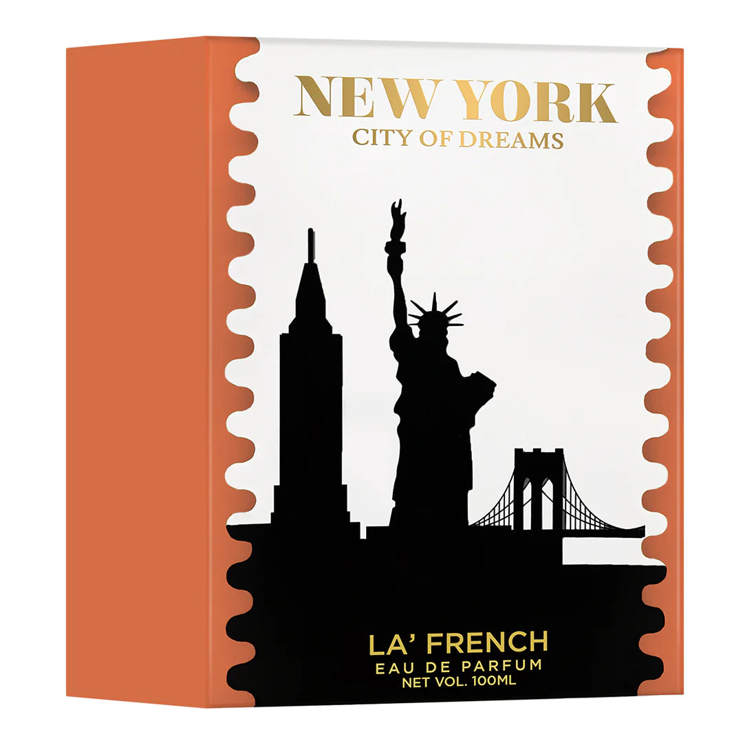 La French New York Eau De Parfum 100ml – Unisex Long Lasting Perfume | Fresh Spicy Aqua Premium Fragrance for Men & Women