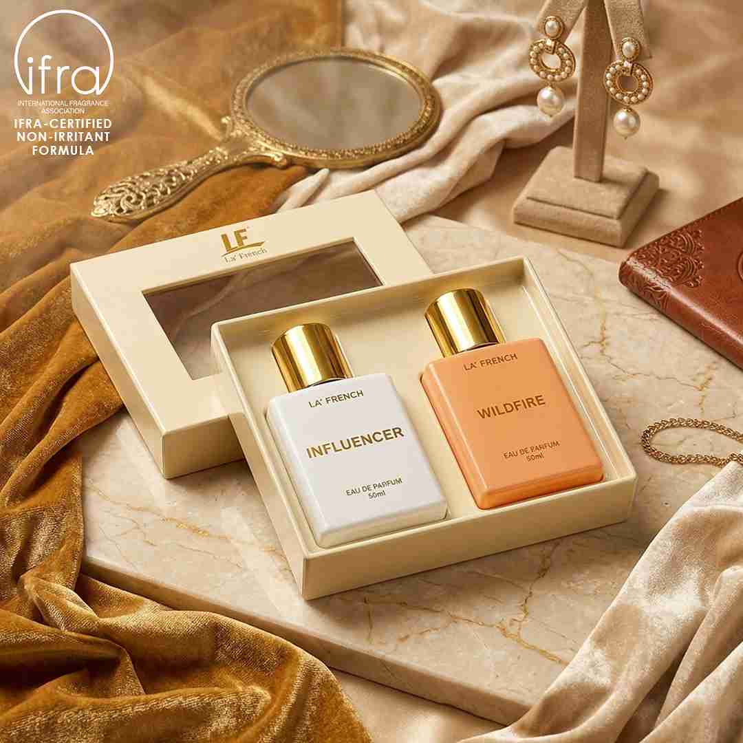 Influencer & Wildfire Perfume Combo for Men & Women 50ml Each | Long Lasting Luxury Eau De Parfum Duo