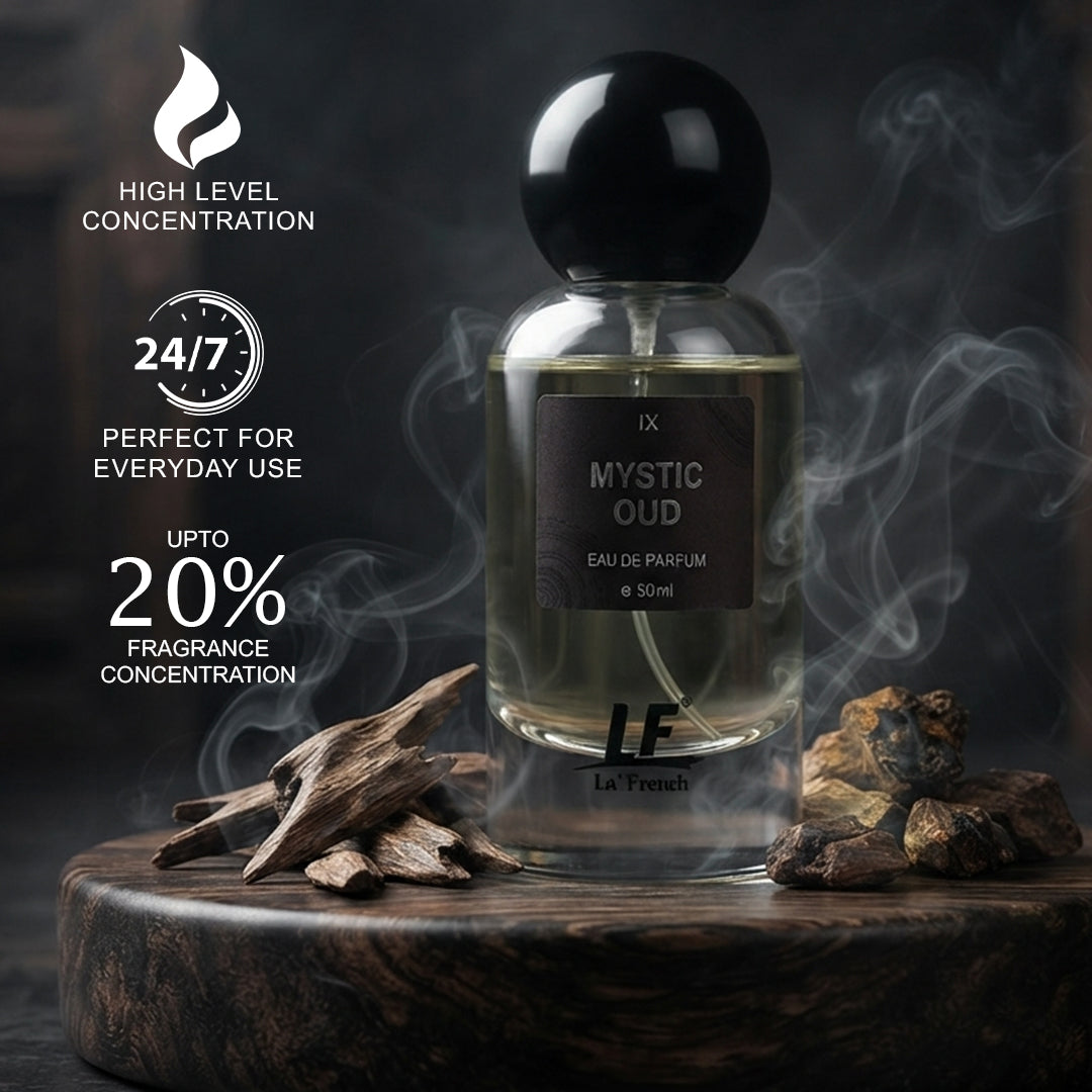 La French Mystic Oud Unisex Perfume 50ml | Long-Lasting Eau De Parfum