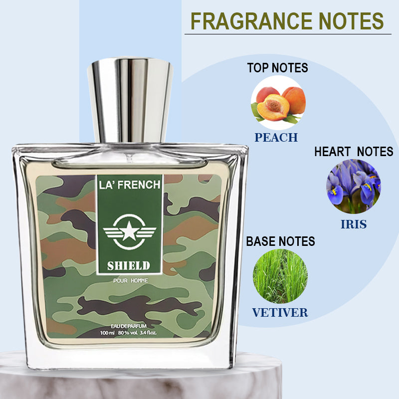 Shield Eau De Parfum for Men 100ml | Fresh Aqua Woody Long-Lasting Fragrance