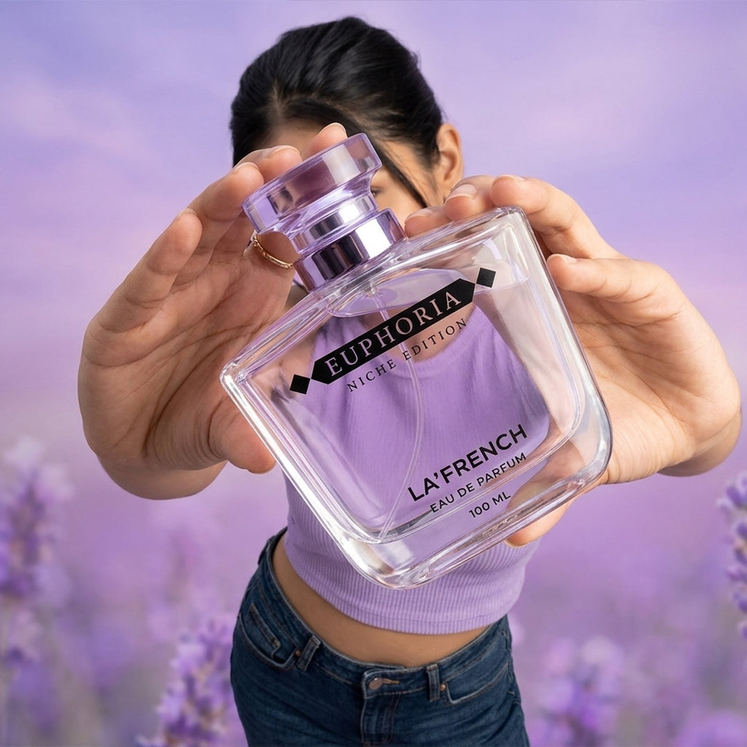 La French Euphoria Perfume for Men & Women 100ml | Long Lasting Sweet Floral Fruity Fragrance | Premium Unisex Eau De Parfum | Energetic & Addictive Scent